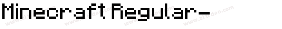 Minecraft Regular字体转换